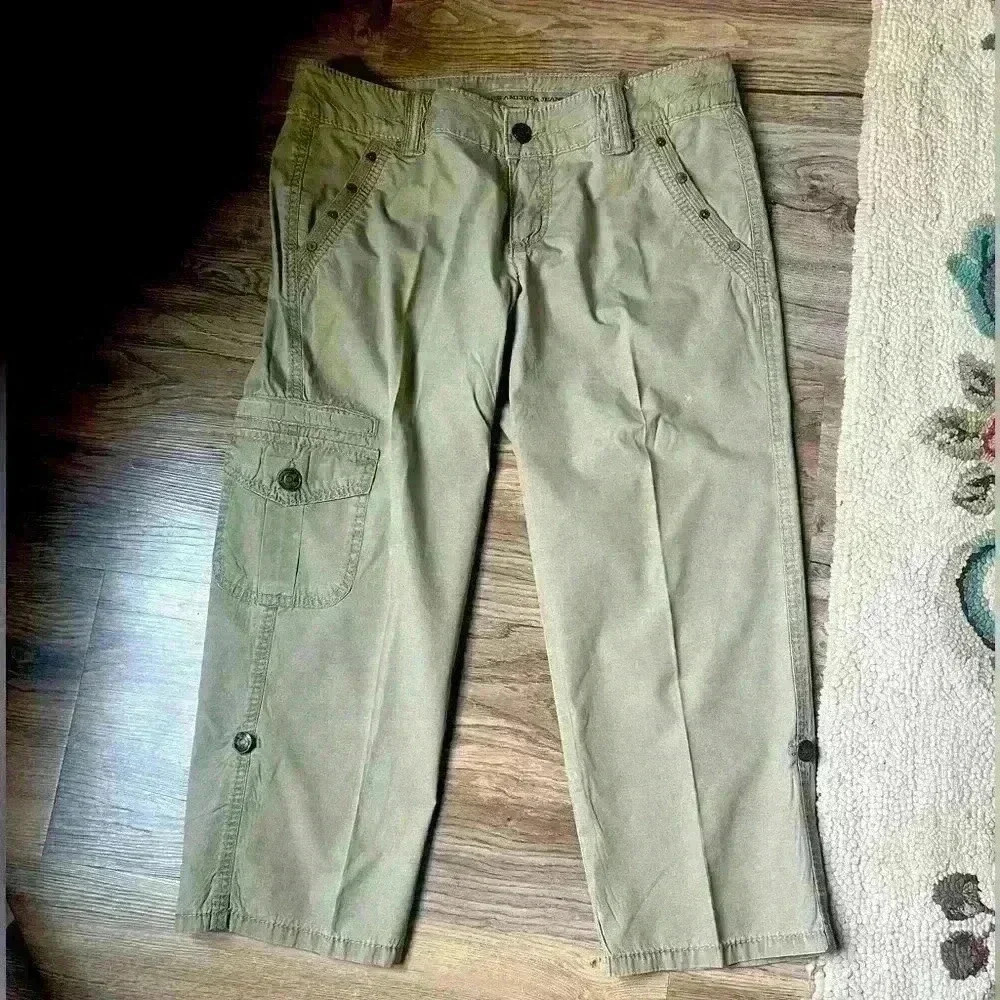 Vintage America Jeans Relaxed fit cargo style capri 6/27 ladies - Picture 3 of 11